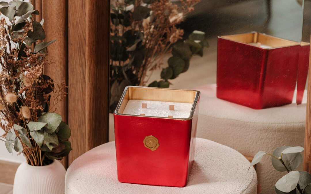Le carré « Rouge » bougie parfumée 1200g