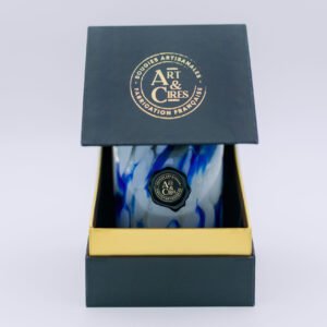 Ecrin pour bougie 600g,noir logo or