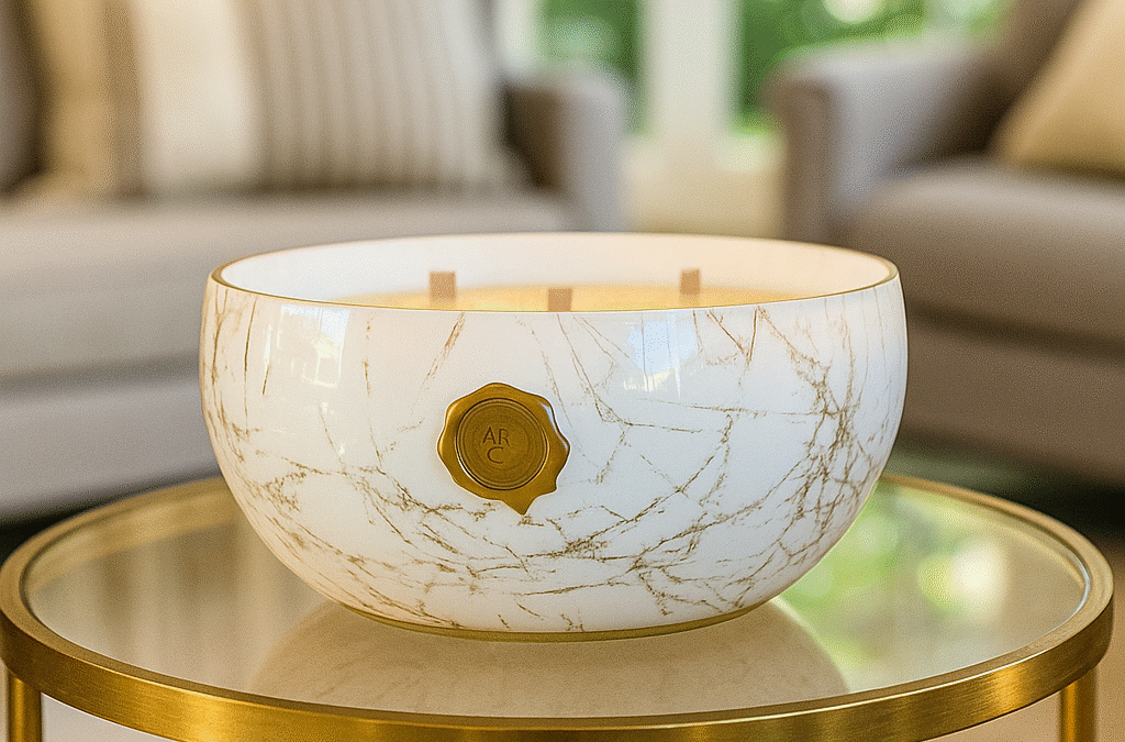 Bougie Artisanale, coupe « Champagne » 1600 g