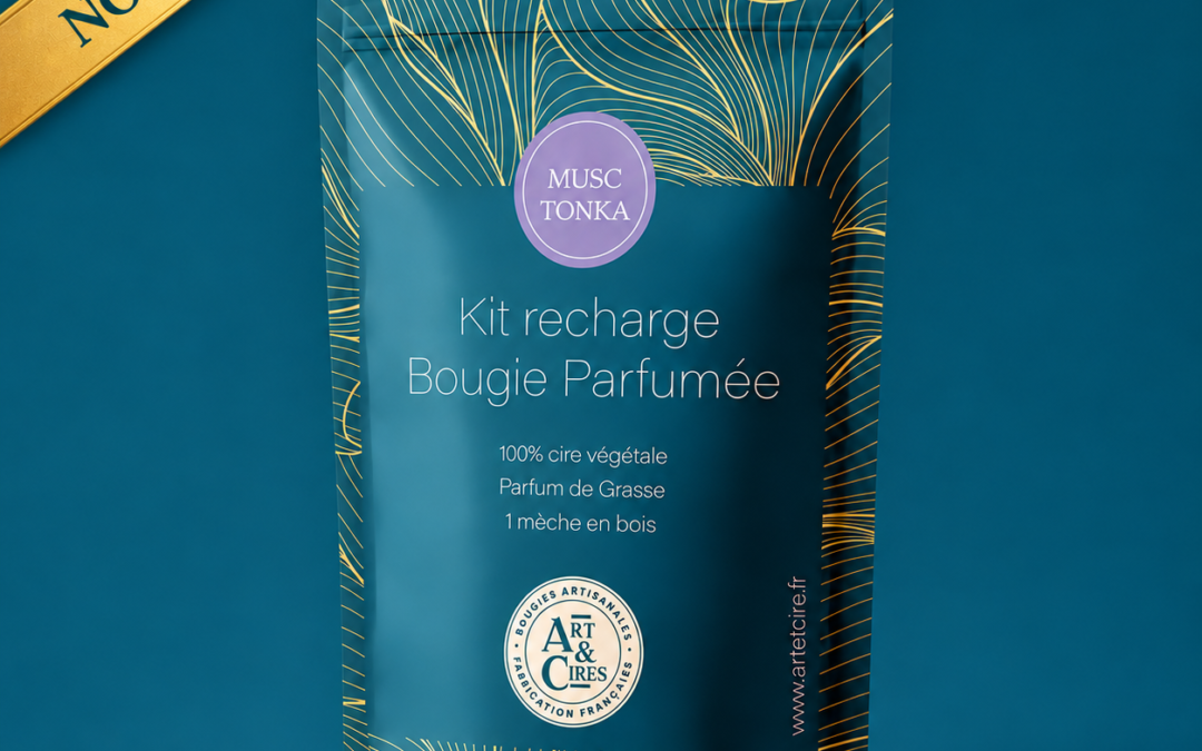 Kit recharge bougie parfumée 250g