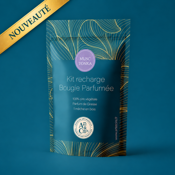 Kit recharge bougie parfumée 250g